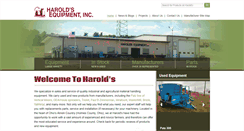 Desktop Screenshot of haroldsequipment.com